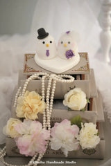 love birds Wedding Cake Topper