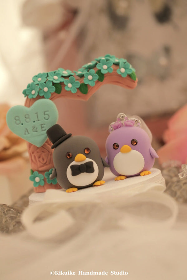 Penguin Wedding Cake Topper