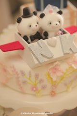 panda wedding cake topper