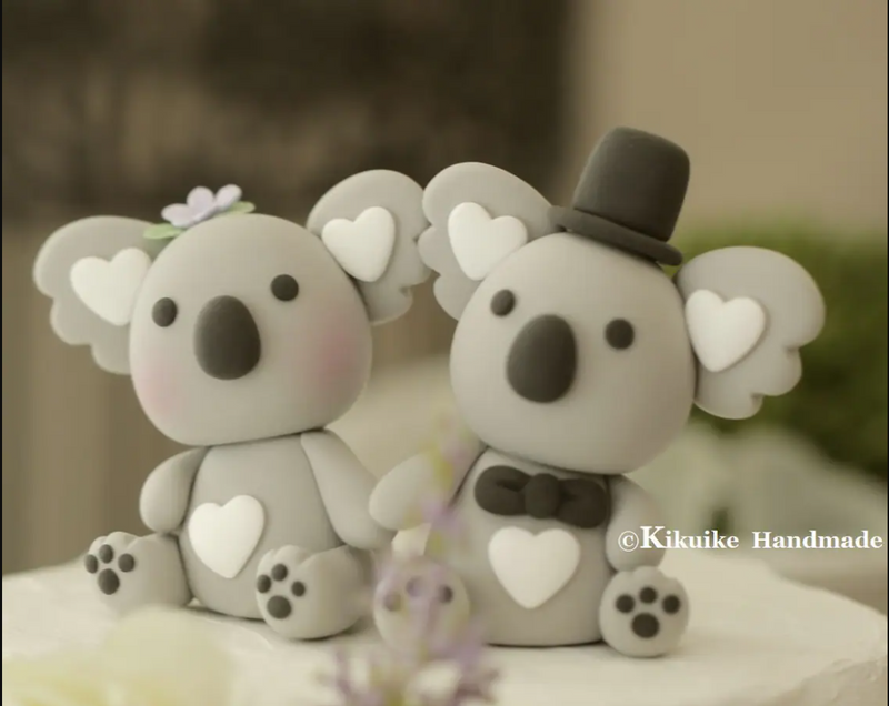 koala wedding cake topper