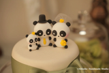 panda wedding cake topper